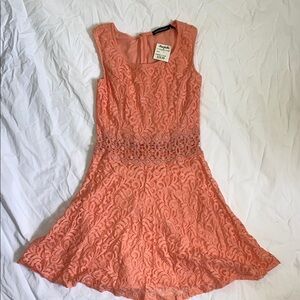 Coral Lace Dress